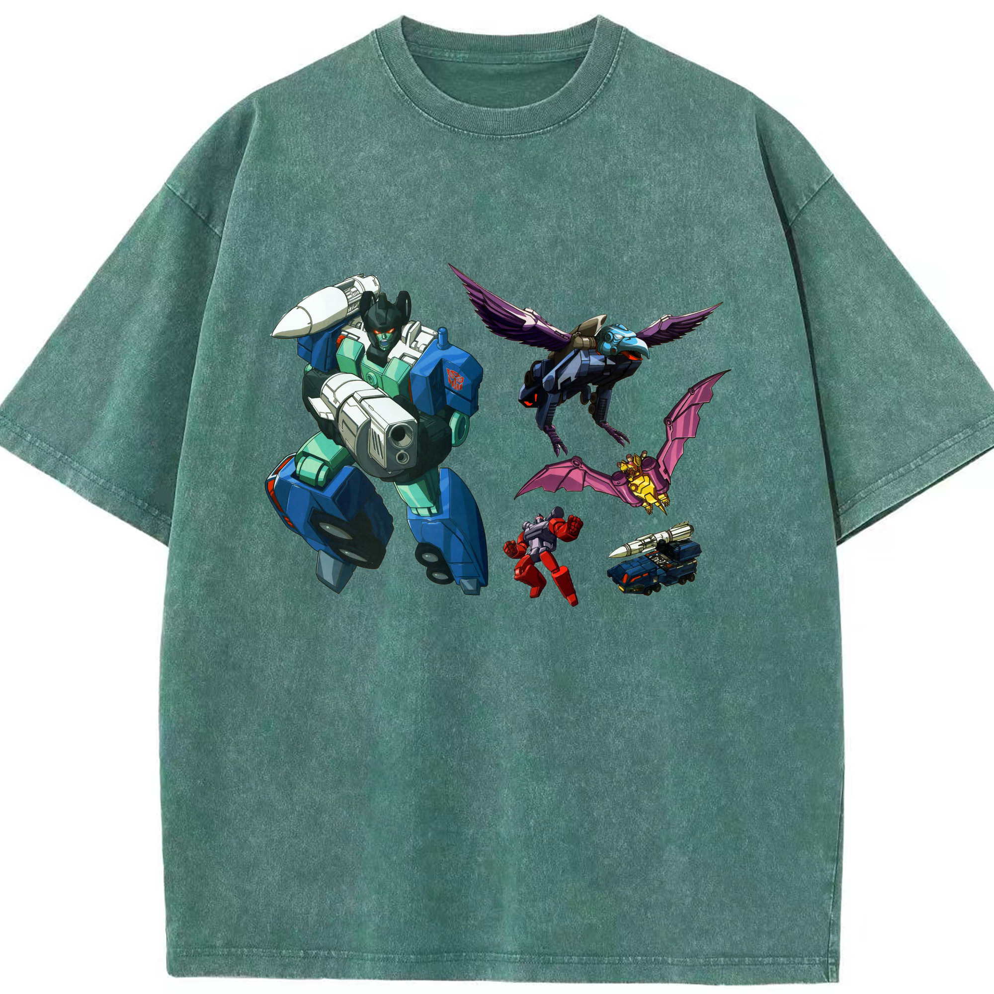 （画像用）  綿100% ヴィンテージ風 半袖Tシャツ（フロントプリント）